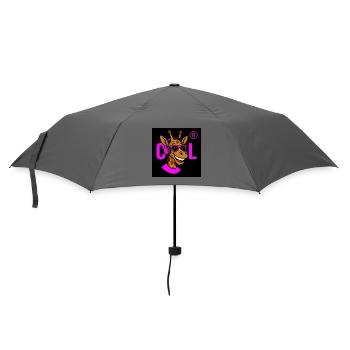 Neon Giraffe DJ with Pink Accessories - Umbrella (small) - grey - Front