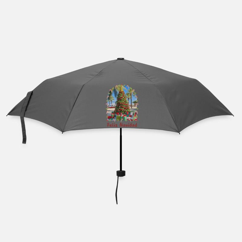Feliz Navidad - Spanish Christmas - Umbrella (small) - grey