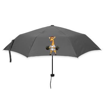 Giraffe Sport - Regenschirm (klein) - Grau - Vorne
