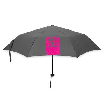 Ich fühl mich so Vino! - Regenschirm (klein) - Grau - Vorne