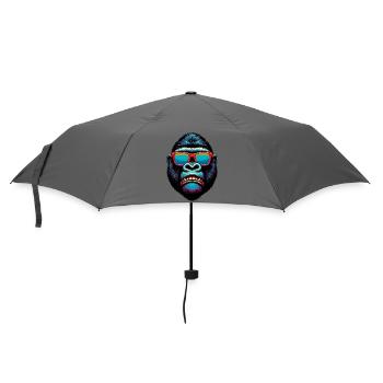 Gorilla - Regenschirm (klein) - Grau - Vorne