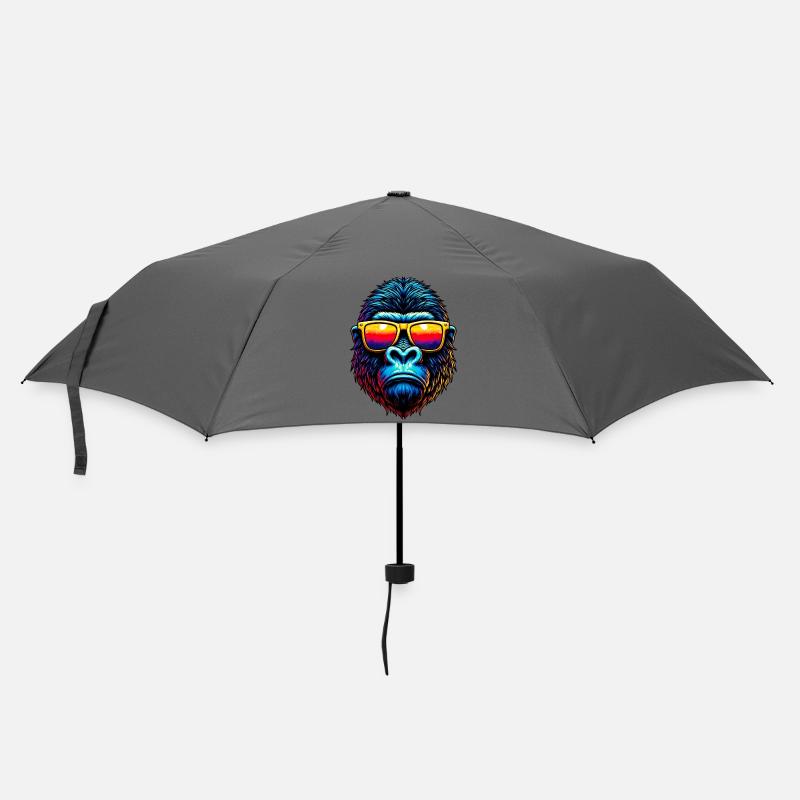 Gorilla - Regenschirm (klein) - Grau