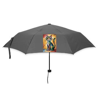 Cat Cubic - Umbrella (small) - grey - Front