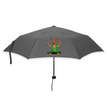 Yoga Deer - Umbrella (small) - grey - Front