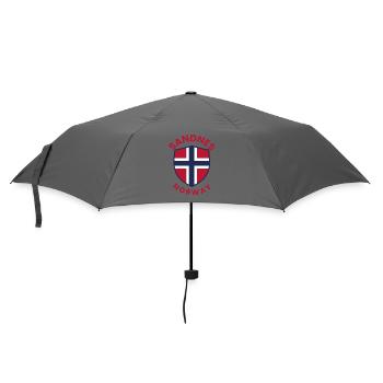 Sandnes-Norwegen-Schild - Regenschirm (klein) - Grau - Vorne
