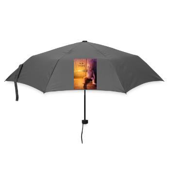 LichtDoll Kunst Is ok Im Fine - Regenschirm (klein) - Grau - Vorne