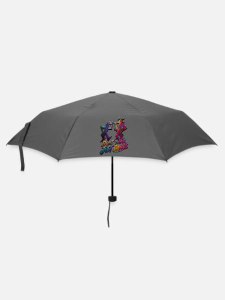 Denk nicht einfach nur tanzen Graffiti - Regenschirm (klein) - Grau