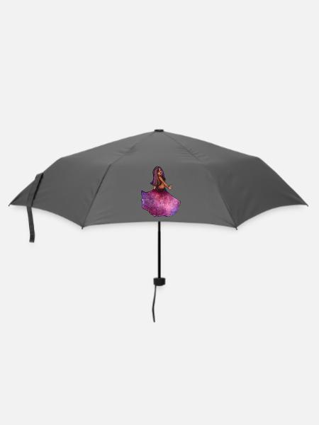 Samttanzprinzessin - Regenschirm (klein) - Grau