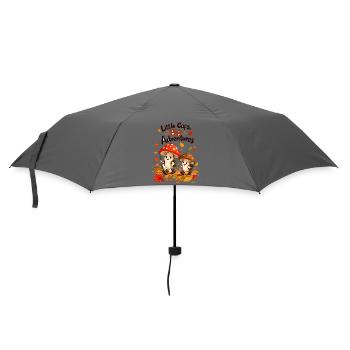 Kleine Pilze große Abenteuer - Regenschirm (klein) - Grau - Vorne