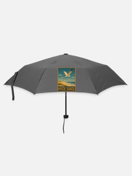Hvide Sande - Regenschirm (klein) - Grau