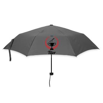 Tiler – pro tile laying precision trade - Umbrella (small) - grey - Front