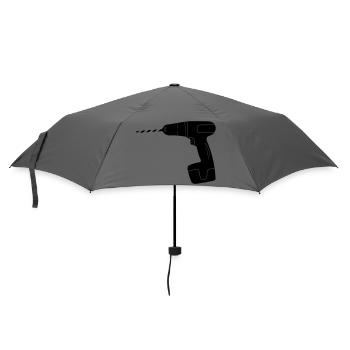 Tool drill logo - Umbrella (small) - grey - Front