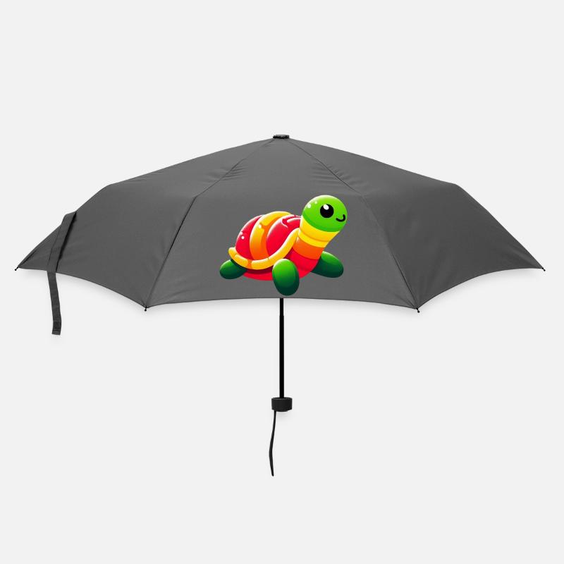 Schildkröte - Regenschirm (klein) - Grau