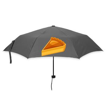 Pumpkin Pie Slice - Umbrella (small) - grey - Front