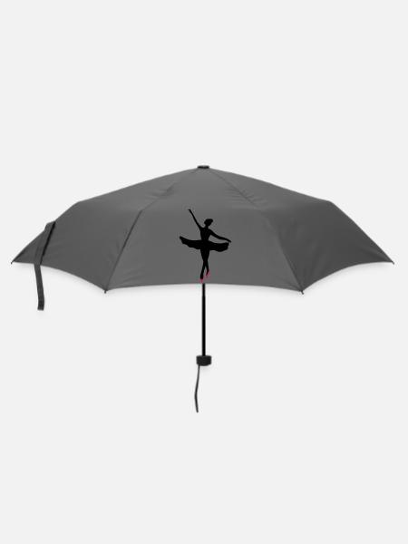 Ballett Tänzerin -Ballerina - Regenschirm (klein) - Grau