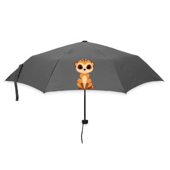 Cute Baby Meerkat - Umbrella (small) - grey - Front