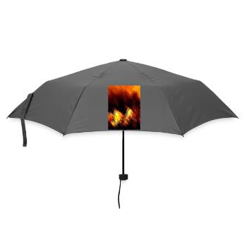 Fire Circle Wave Pattern - Umbrella (small) - grey - Front