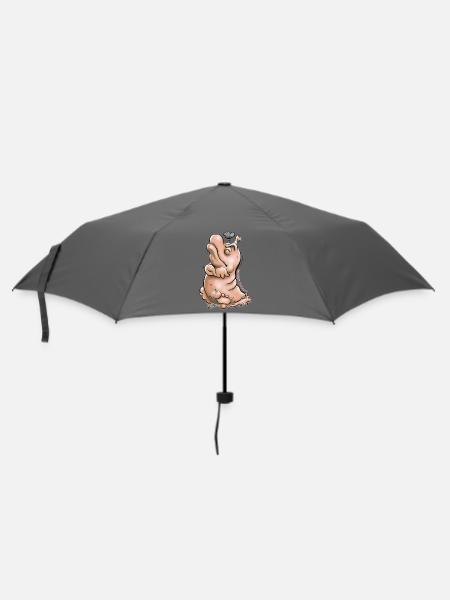 Beleidigte Leberwurst - Regenschirm (klein) - Grau