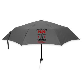 Dad Cook Humor Kitchen Gift - Umbrella (small) - grey - Front