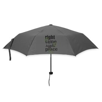 right time right place - Umbrella (small) - grey - Front