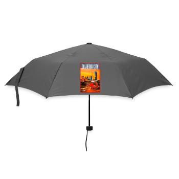 Oklahoma City Skyline Sunset - Umbrella (small) - grey - Front