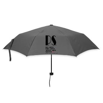 I love you more than you annoy me - Umbrella (small) - grey - Front