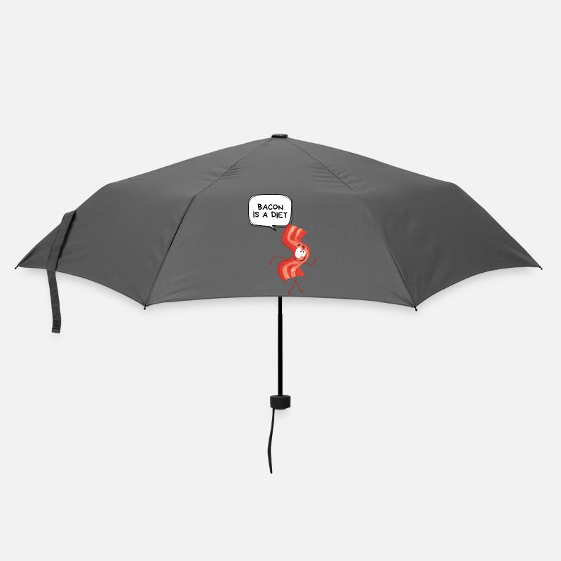 Bacon Diet Cartoon - Umbrella (small) - grey