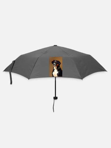 Hunde Bild - Regenschirm (klein) - Grau
