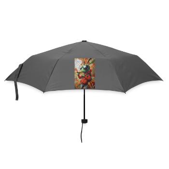 Un graffiti dans son sweat à capuche - Parapluie standard - bruyère - Devant