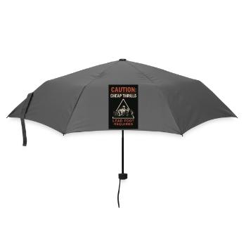 Gefährliche Fahrt Warnhinweis - Regenschirm (klein) - Grau - Vorne