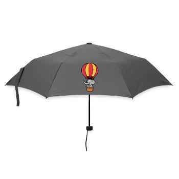 Cute Elephant Balloon Kids Design - Umbrella (small) - grey - Front