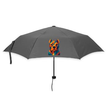 Dog | Dog Head Print / Print / Design - Umbrella (small) - grey - Front