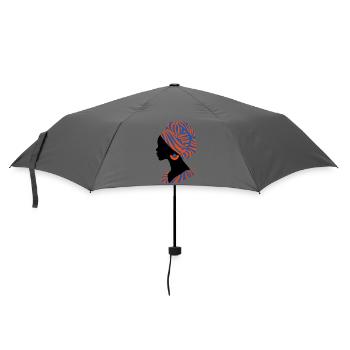 African Woman Traditional Design Africa - Umbrella (small) - grey - Front