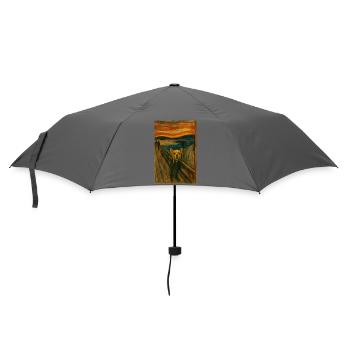 Schreckenhund am Küstenweg - Regenschirm (klein) - Grau - Vorne