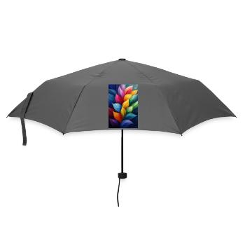 Abstrakte Pflanzenillustration - Regenschirm (klein) - Grau - Vorne