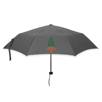 Hohoho Hippie 70s Retro Christmas - Umbrella (small) - grey - Front