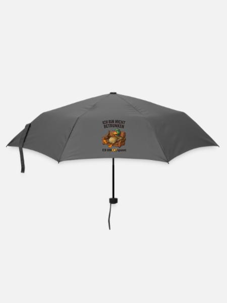Ich bin nicht betrunken ENTspannt - Regenschirm (klein) - Grau