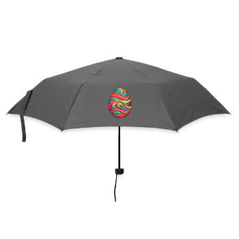 Colorful spiral Easter egg - Umbrella (small) - grey - Front