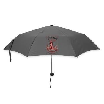 Urban Gardening Off To Play In The Dirt - Umbrella (small) - grey - Front