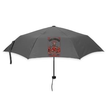 Feral Gardener Chaos Grows Well Gardening - Umbrella (small) - grey - Front