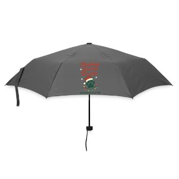 Making Spirits Bright Christmas Rescue Paw - Umbrella (small) - grey - Front