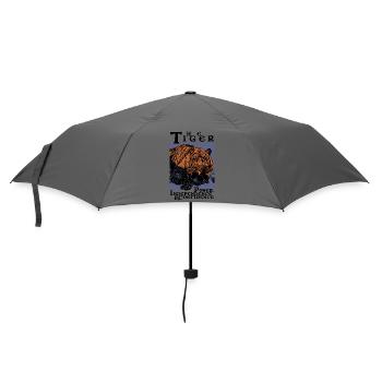 DER TIGER - Regenschirm (klein) - Grau - Vorne