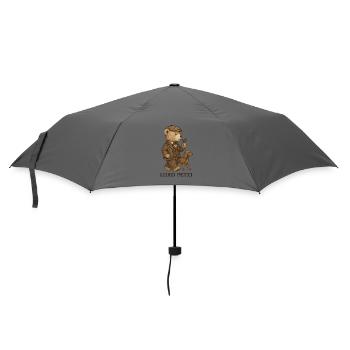 Lord Petzi geht Gassi - Regenschirm (klein) - Grau - Vorne