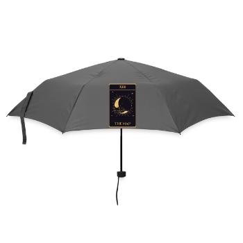 XIII Das Nickerchen-Tarot Schwarzer Katzenmond - Regenschirm (klein) - Grau - Vorne