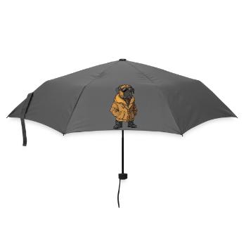 Bulldog Chien Cool Hiver - Parapluie standard - bruyère - Devant