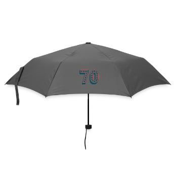 ANNIVERSARY. HAPPY BIRTHDAY. HAPPY BIRTHDAY. - Umbrella (small) - grey - Front
