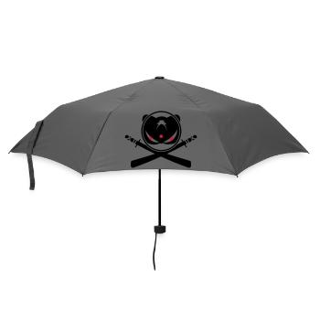 Ninja with crossed swords symbol - Umbrella (small) - grey - Front
