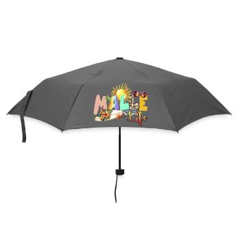 Strand Leben Sommer Vibe - Regenschirm (klein) - Grau - Vorne
