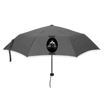 Grill Chill - Regenschirm (klein) - Grau - Vorne