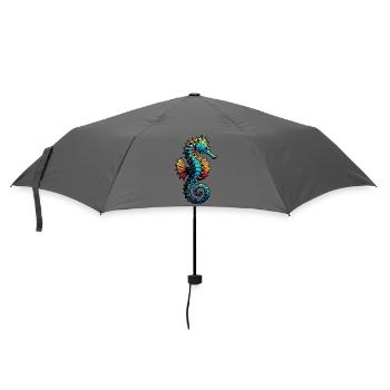 Seepferdchen - Regenschirm (klein) - Grau - Vorne